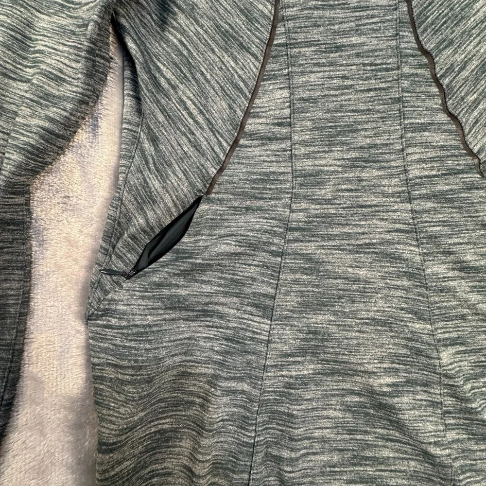 Lululemon Dress Womens 4 & Go Where To Long Sleeve Heather‎ Teal Green Stretch